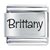 Name Brittany Laser Italian Charm