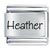 Name Heather Laser Italian Charm