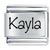 Name Kayla Laser Italian Charm