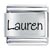 Name Lauren Laser Italian Charm