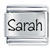 Name Sarah Laser Italian Charm