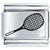 Tennis Racket Laser Italian Charm