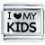 Laser I Heart My Kids Laser Italian Charm