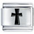 Cross Charm Laser Italian Charm