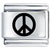 Peace Symbol Laser Italian Charm