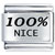 100% Nice Laser Italian Charm