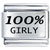 100% Girly Laser Italian Charm