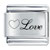 Heart Love Laser Italian Charm