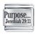 Purpose From God Laser Italian Charm