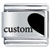 Custom Love Heart Right Laser Italian Charm