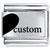 Custom Love Heart Left Laser Italian Charm