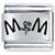 Mom Flower Laser Italian Charm