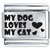 My Dog Loves My Cat Laser Italian Charm