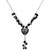 Charcoal Gray Heart Necklace