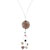 Purple Multi Dangle Murano Glass Necklace