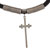 Stainless Steel Narrow Cross Choker Necklace