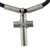 Stainless Steel Thick Cross Choker Necklace