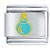 Blue Snowman Christmas Ornament Italian Charm