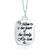 925 Sterling Silver Love Mom Rectangle Graffiti Message Pendant Necklace 18