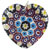 Millefiori Colorful Murano Glass Heart Pendant