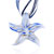 Blue Starfish Murano Glass Pendant