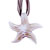 Bean Red Starfish Murano Glass Pendant