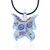 Pale Blue Butterfly Murano Glass Pendant