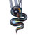 Multicolor Snake Murano Pendant
