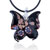 Black Butterfly Murano Glass Pendant