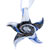 White Starfish Dichroic Glass Pendant