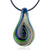 Blue And Green Swirl Drop Murano Glass Pendant