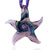 Purple Starfish Dichroic Glass Pendant