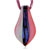 Glitter Blue Black And Red Leaf Dichroic Glass Pendant
