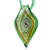 Green Swirl Dichroic Glass Pendant