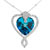 Elegant Utopia Sapphire Crystal Heart Love Pendant