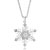 Classic 925 Sterling Silver Snowflake Dangle Pendants Sterling Silver Pendant