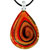 Orange Teardrop Pendant