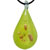 Lime Green Teardrop Murano Glass Pendant