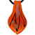 Gold/black Orange Murano Glass Pendant