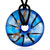 Aqua Blue Round Pendant
