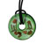 Green And Silver Round Pendant