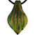 Green And Gold Murano Glass Pendant