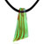 Green Blade Murano Glass Pendant