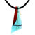 Blue Talisman Blade Murano Glass Pendant