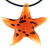 Orange And Gold Star Pendant