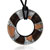 Chocolate Round Murano Glass Pendant