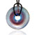 Blue And Purple Round Murano Glass Pendant