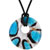 Blue Purple Round Pendant