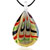 Multicolor Teardrop Pendant