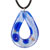 Blue Teardrop Murano Glass Pendant